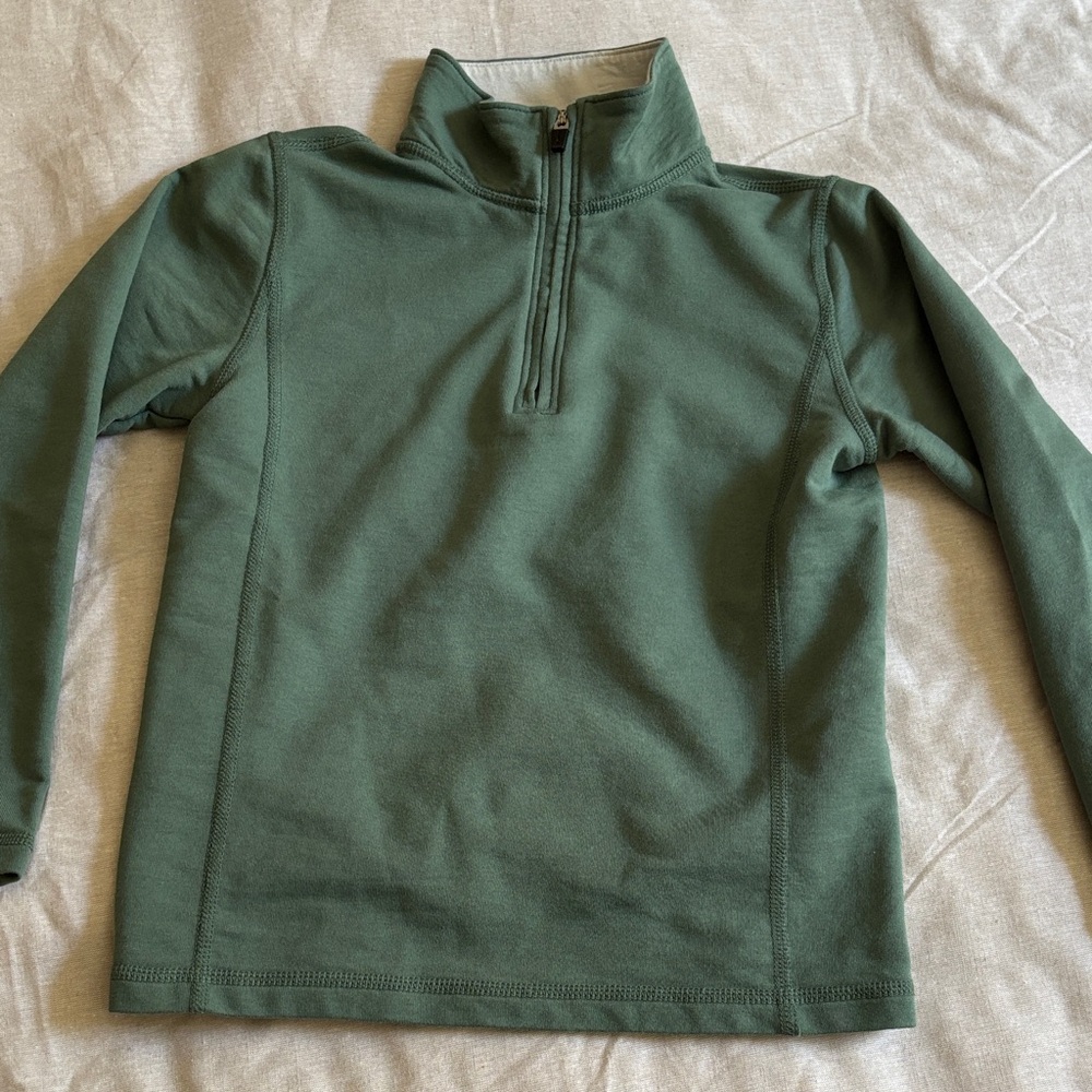 NWOT Crewcuts Forest Green Quarter-Zip Pullover